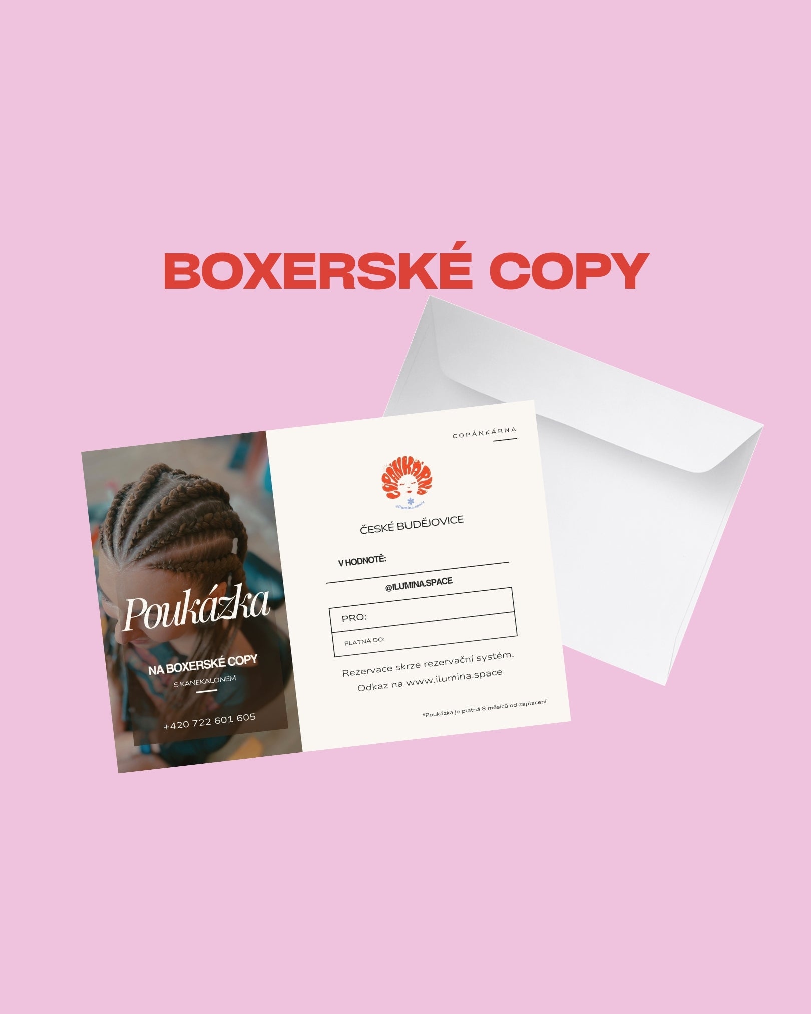 Poukázka na tři boxerské copy s kanekalonem