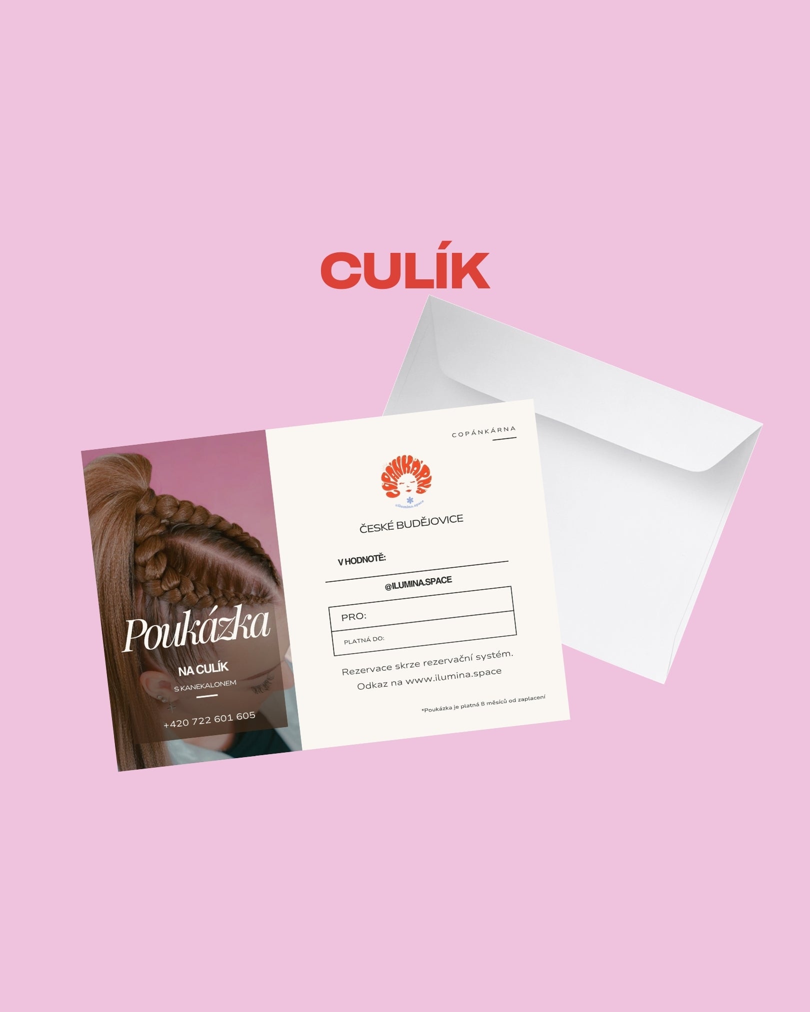 Poukázka na vysoký culík ze 3 copů