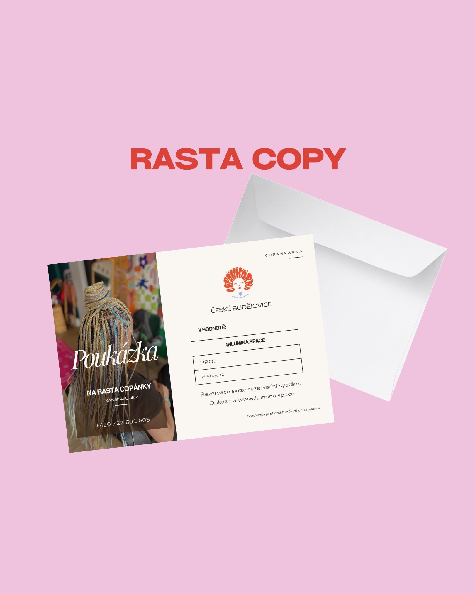 Poukázka na rasta copy v hodnotě 4500 Kč