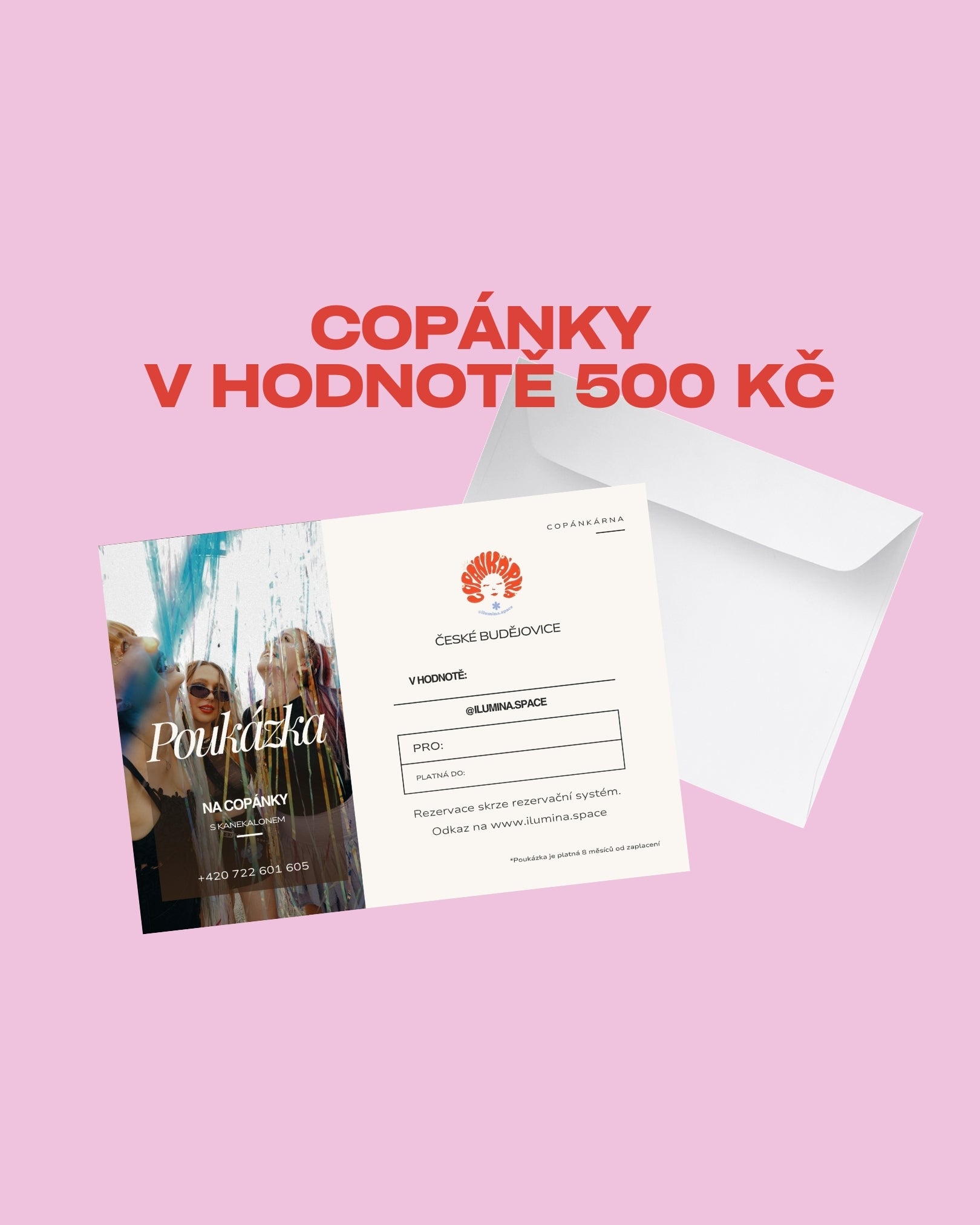Poukázka na libovolné copánky v hodnotě 500 Kč